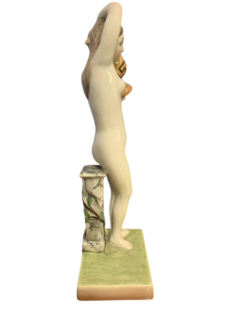 STATUINA EPIGONO LENCI RONZAN NUDINOIMG_7135_risultato-Photoroom Statuina nudino ceramica A. Ronzan Torino XX secolo - immagine 8