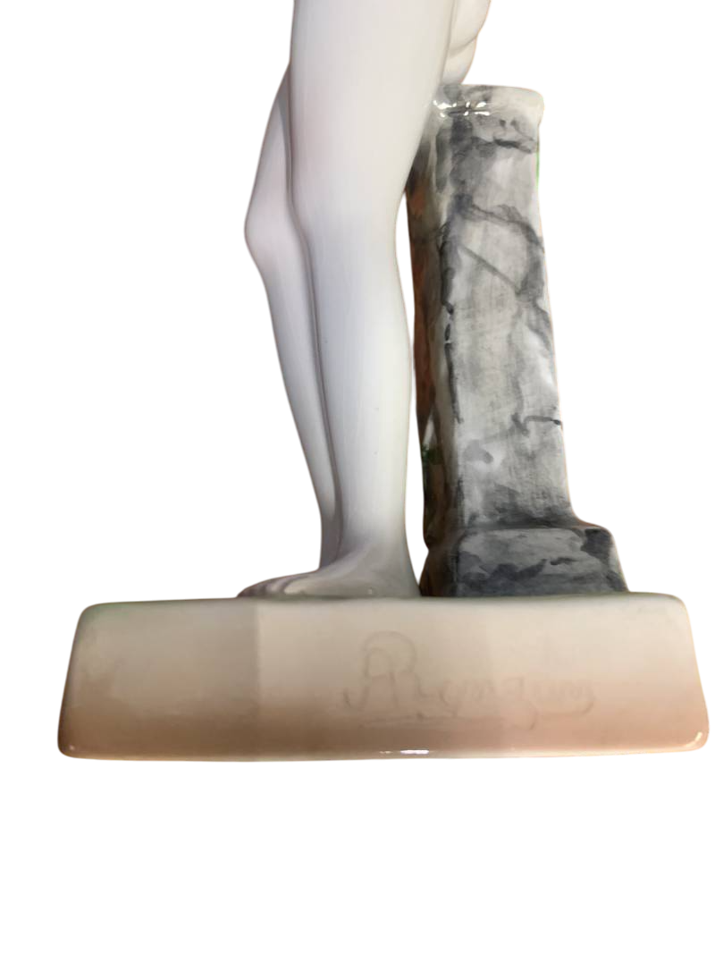 STATUINA EPIGONO LENCI RONZAN NUDINOIMG_7138_risultato-Photoroom Statuina nudino ceramica A. Ronzan Torino XX secolo - immagine 4