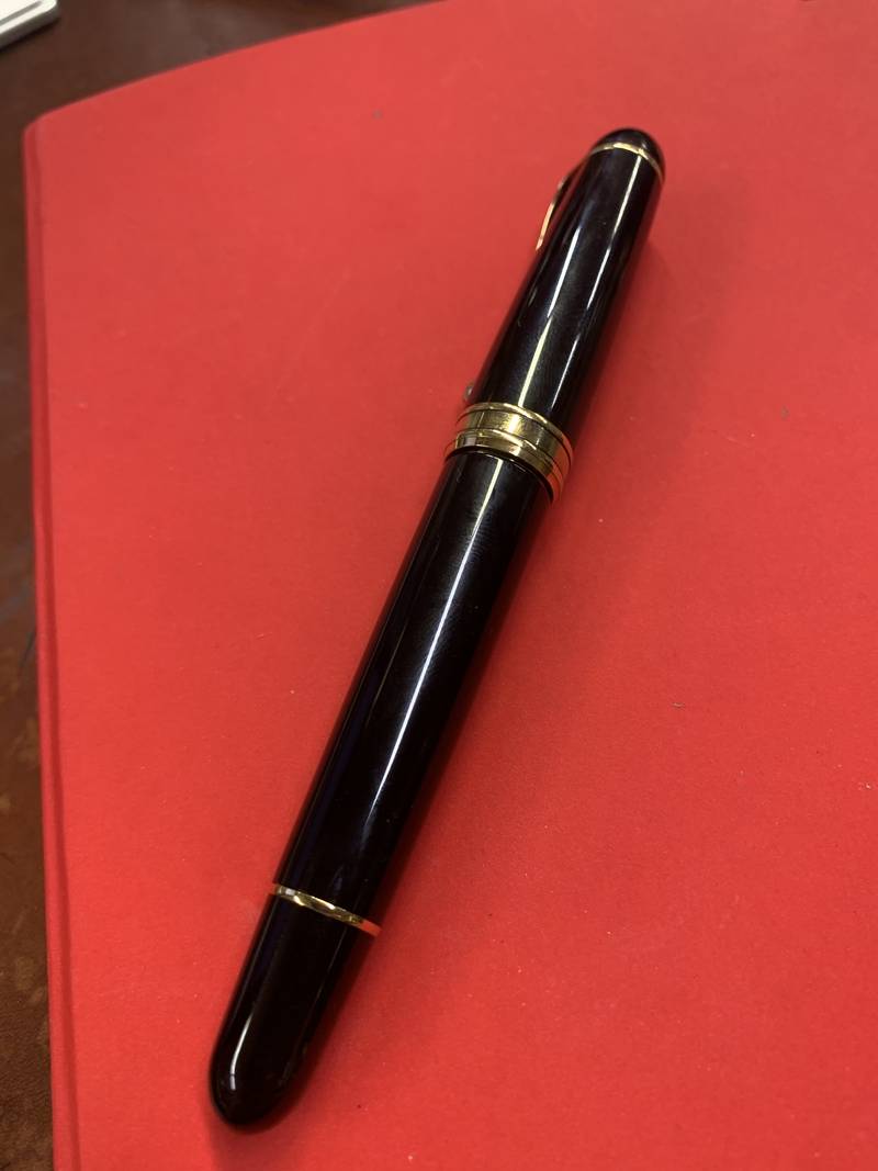 Prestigiosa penna stilografica AURORA 88 pennino in oro massiccio 14 kt black gold - immagine 11