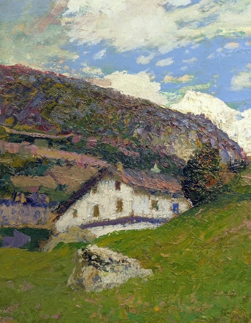 Cesare MAGGI (1881-1961) - La Thuile, olio su cartone - immagine 6