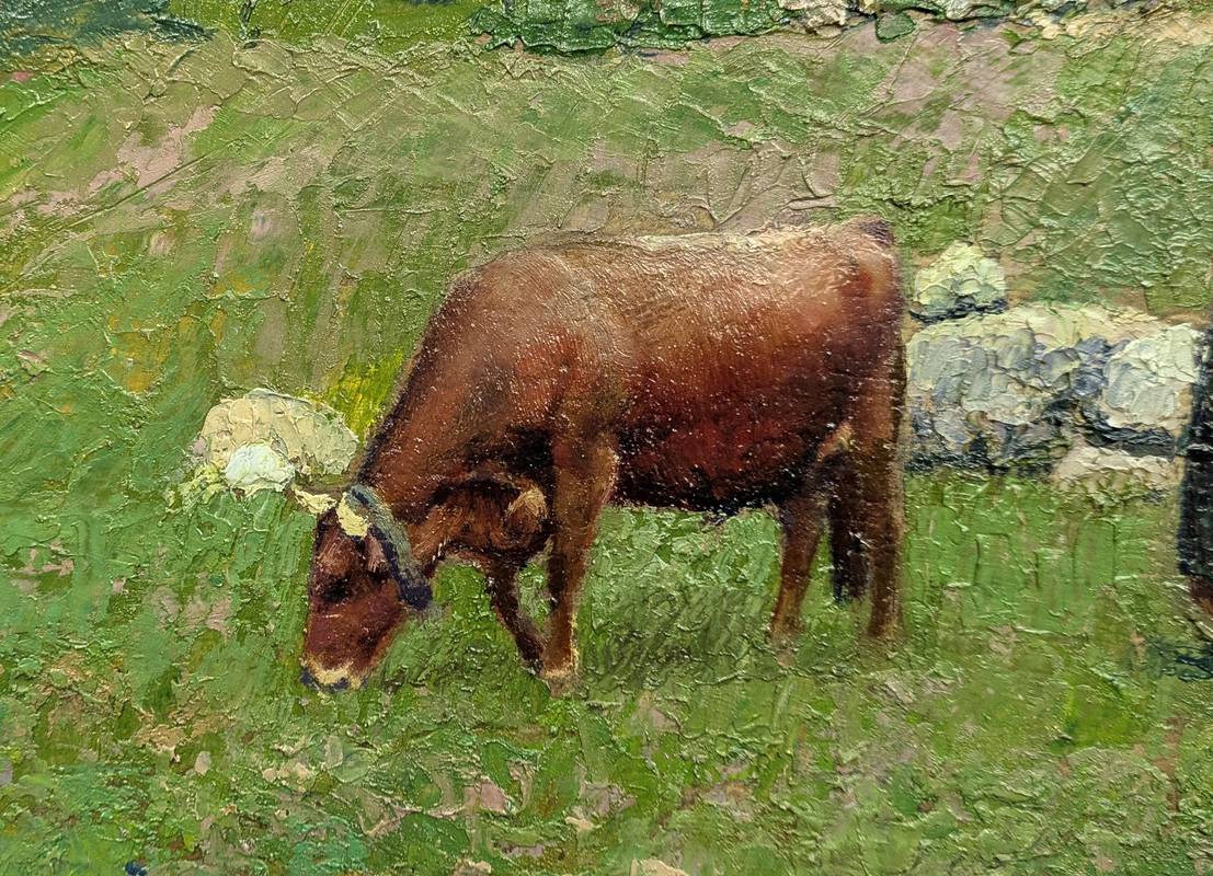 Cesare MAGGI (1881-1961) - La Thuile, olio su cartone - immagine 7