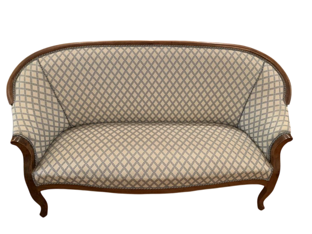 21 ottobreIMG_8060_risultato-Photoroom Antico divano a corbeille in noce inzi dell'800 - immagine 1