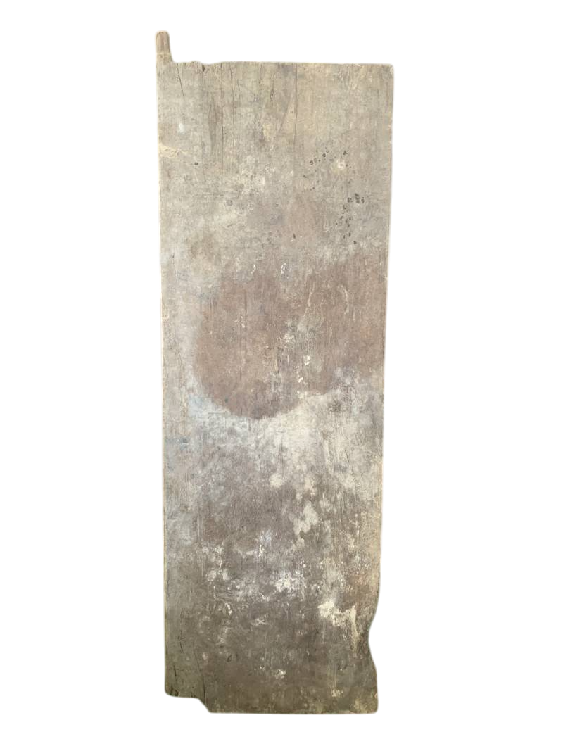 Antica porta da tempio in legno intagliato orientale con fenice e figure orientali - immagine 6