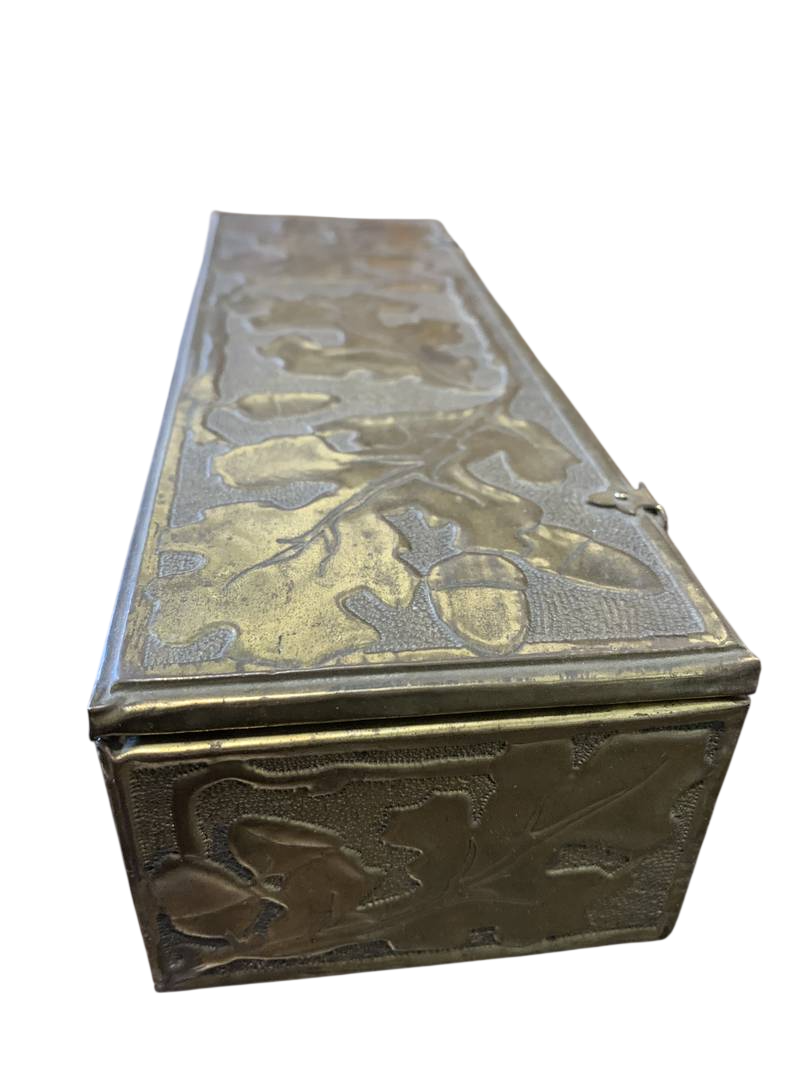 Antica scatola portagioielli con ghiande Art Nouveau anni 20 - immagine 4