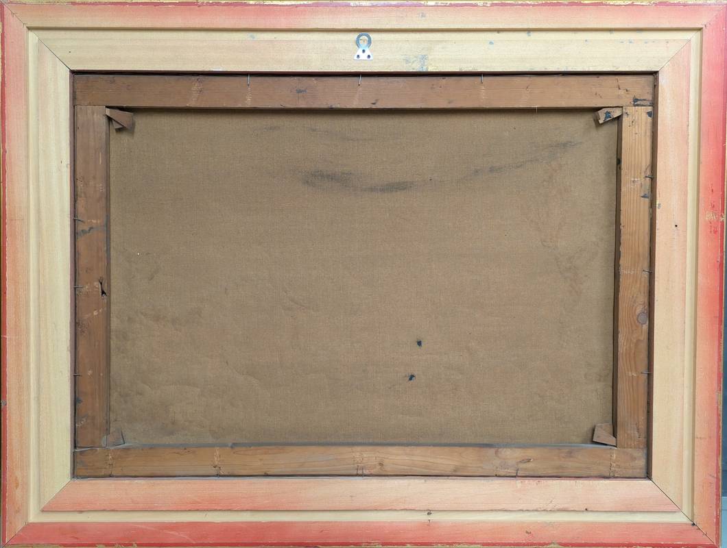 Attrib. Romano VALORI (1886-1918) - Paesaggio, dipinto divisionista a olio su tela - immagine 7