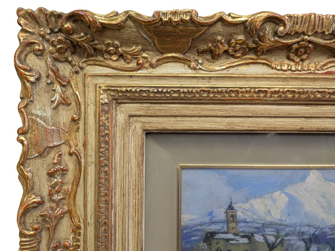 Giuseppe DANIELI (1865-1931) - Ritorno dalla messa, olio su tavola - immagine 6