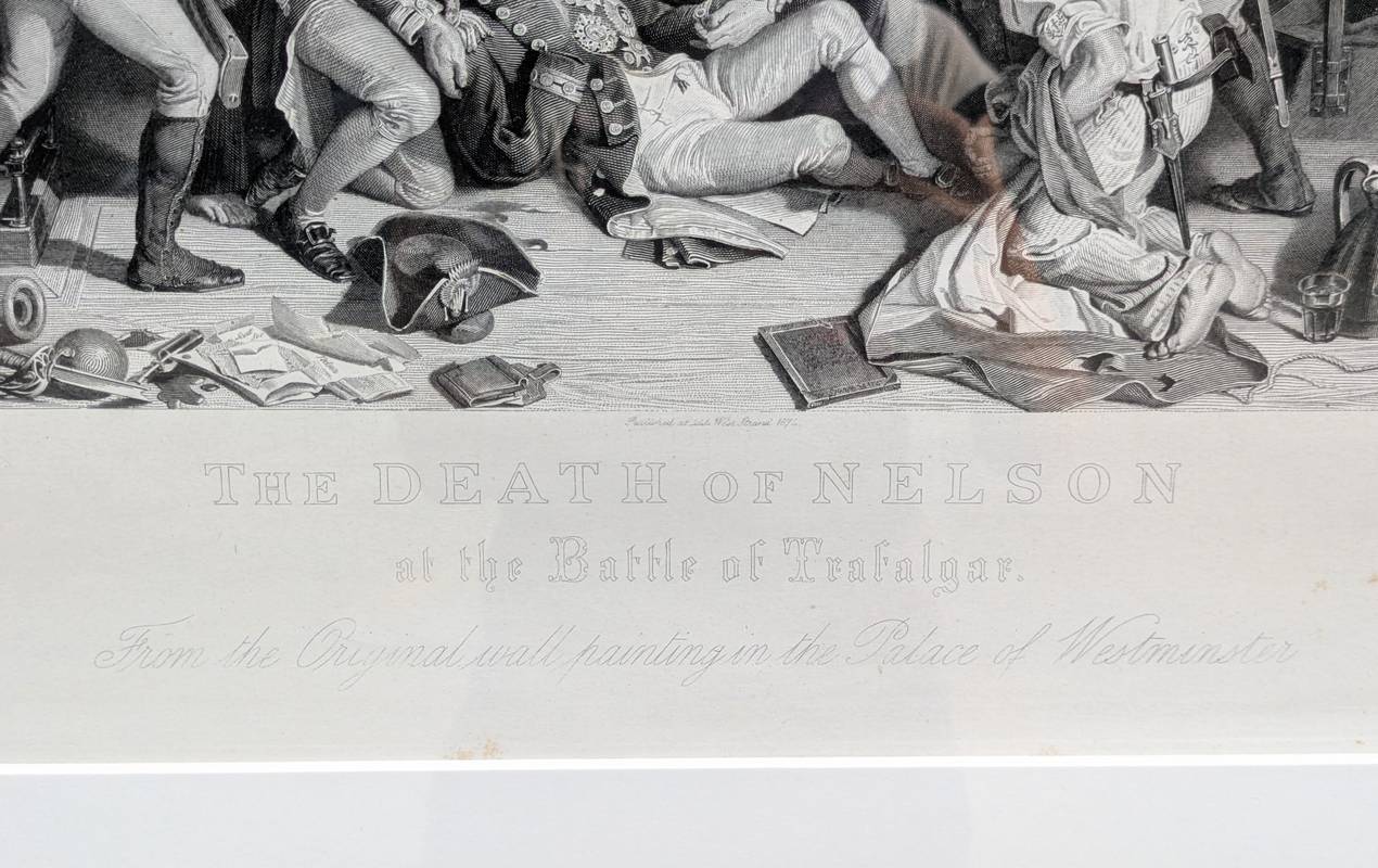 Charles W. SHARPE (1818-1899)- The Death of Nelson at the Battle of Trafalgar, incisione - immagine 9