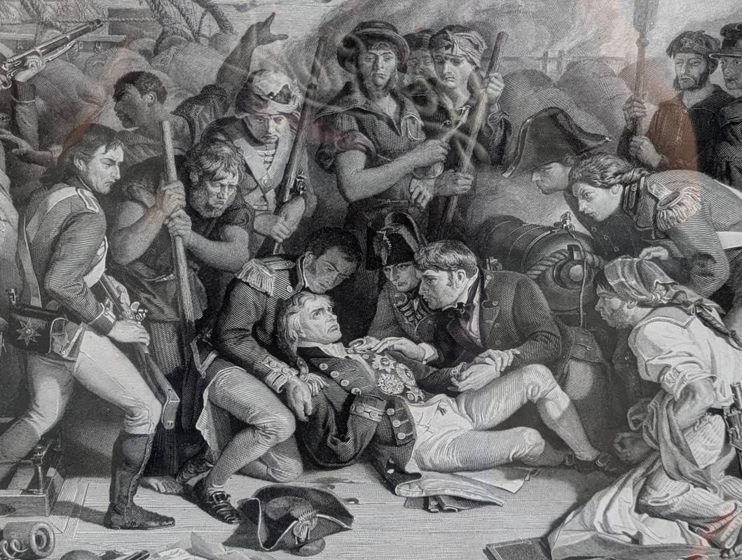 Charles W. SHARPE (1818-1899)- The Death of Nelson at the Battle of Trafalgar, incisione - immagine 4