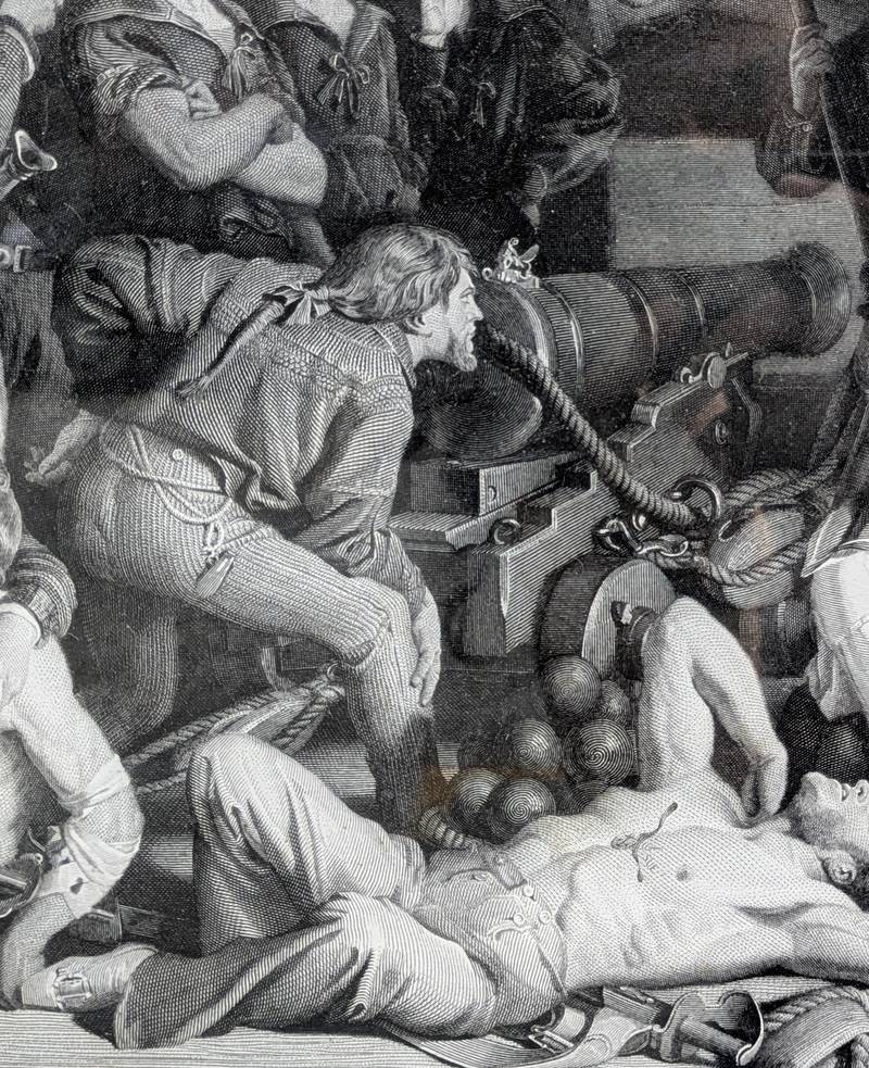 Charles W. SHARPE (1818-1899)- The Death of Nelson at the Battle of Trafalgar, incisione - immagine 8